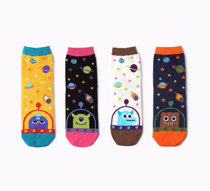 Cartoon Space Alien Sock