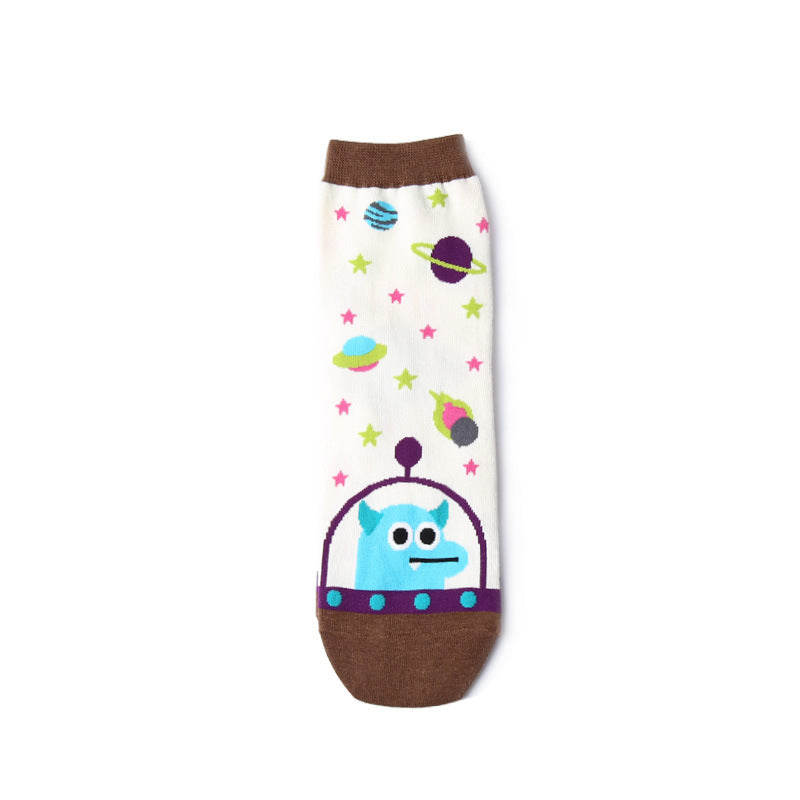 Cartoon Space Alien Sock