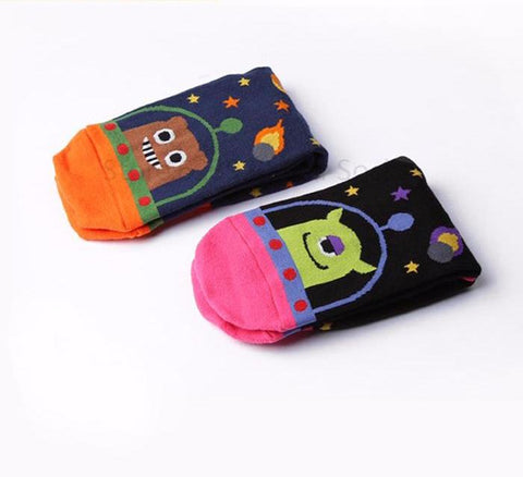 Cartoon Space Alien Sock