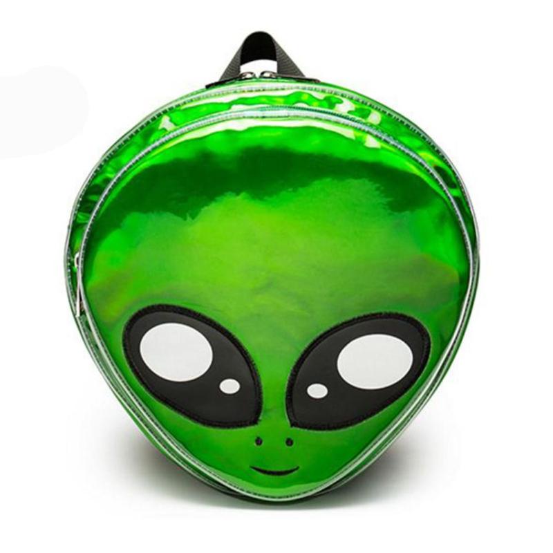 Holographic Cute Alien Backpack