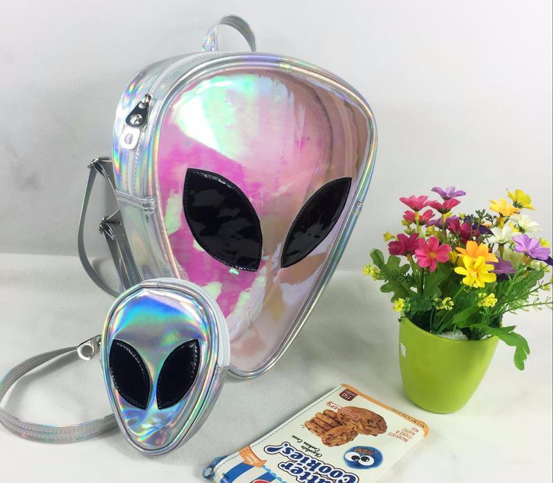 Light Hologram Alien Backpacks