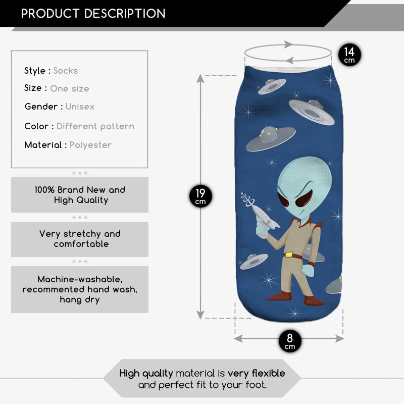 UFO Alien Socks