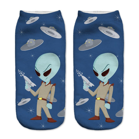 UFO Alien Socks