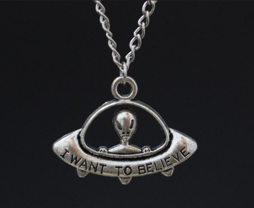 Alien Space Ship Necklace