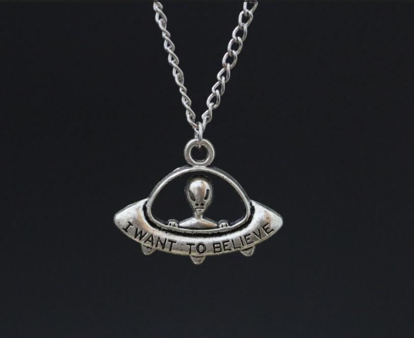Alien Space Ship Necklace