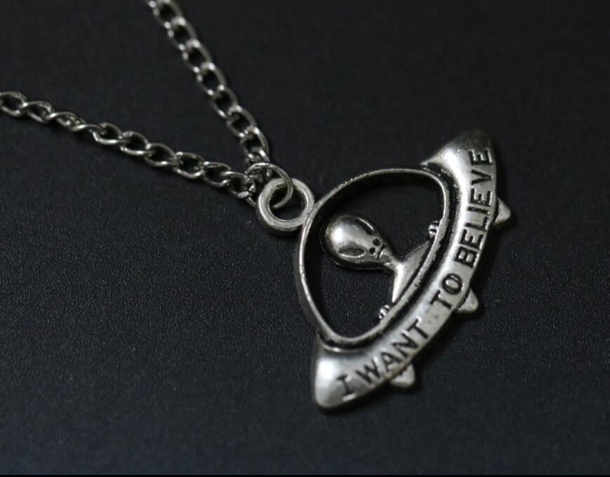 Alien Space Ship Necklace