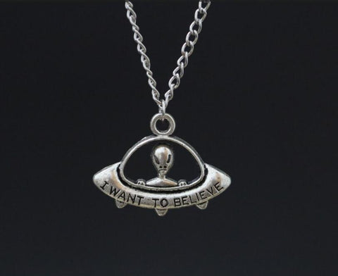 Alien Space Ship Necklace