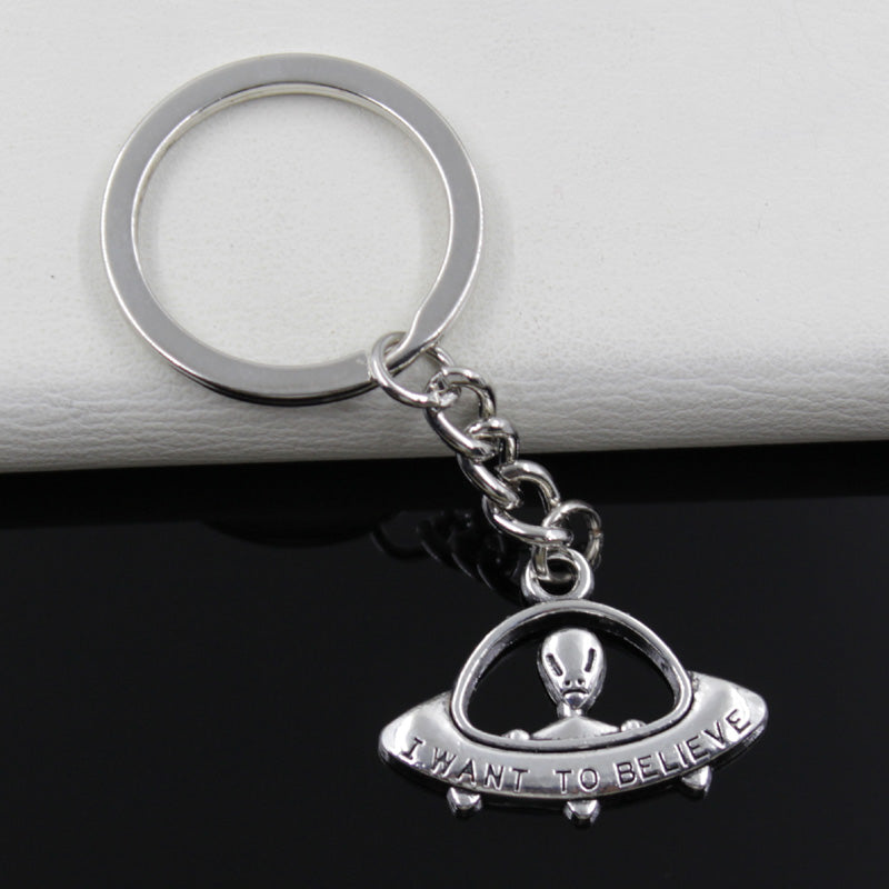 Spaceship Pendants Keychain