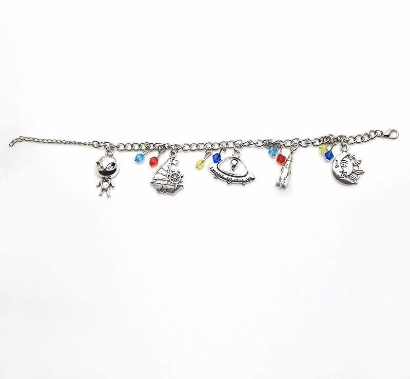 Silver Space Ship Bracelet