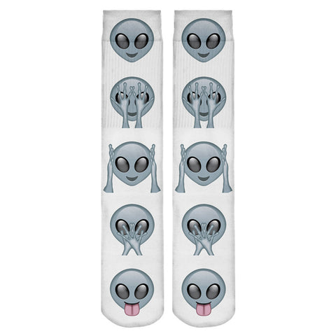 Cute Alien Long Socks