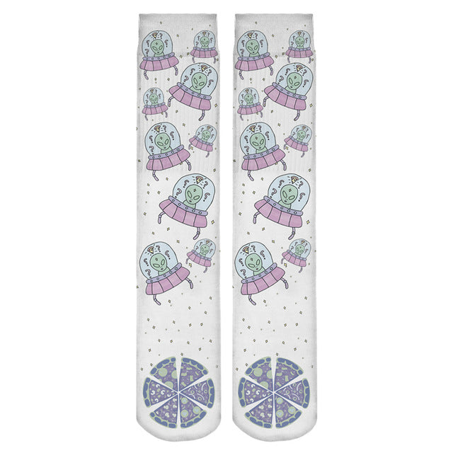 Cute Alien Long Socks