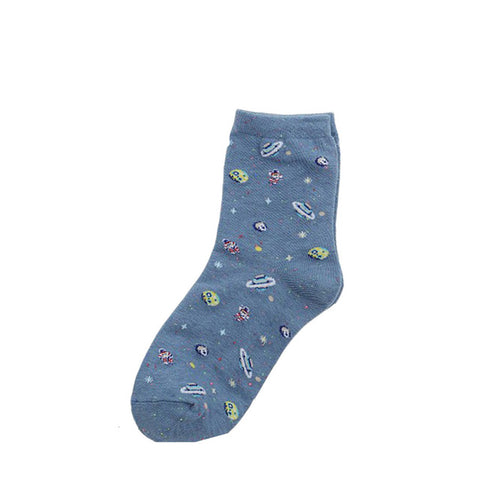 Cute Harajuku Alien Socks