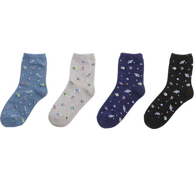 Cute Harajuku Alien Socks