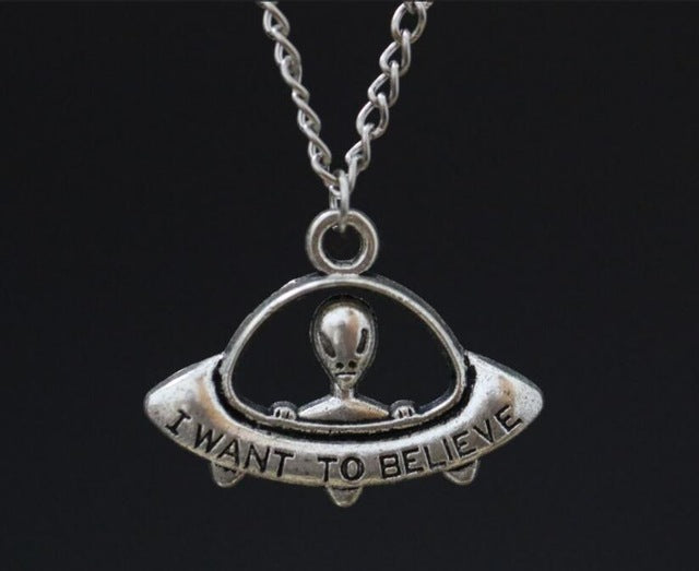 Alien Space Ship Necklace