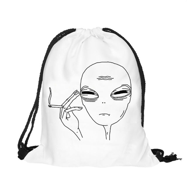Drawstring Alien Bag