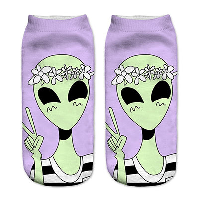 UFO Alien Socks