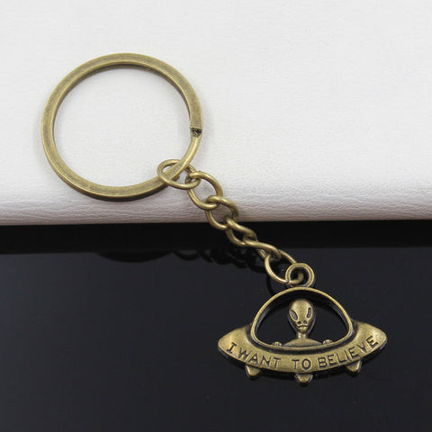 Spaceship Pendants Keychain