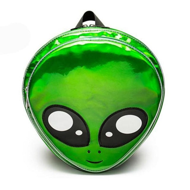 Holographic Cute Alien Backpack