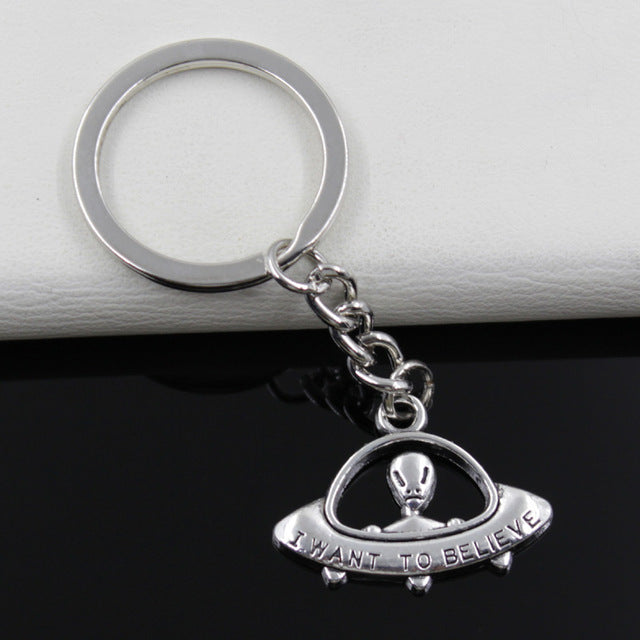 Spaceship Pendants Keychain